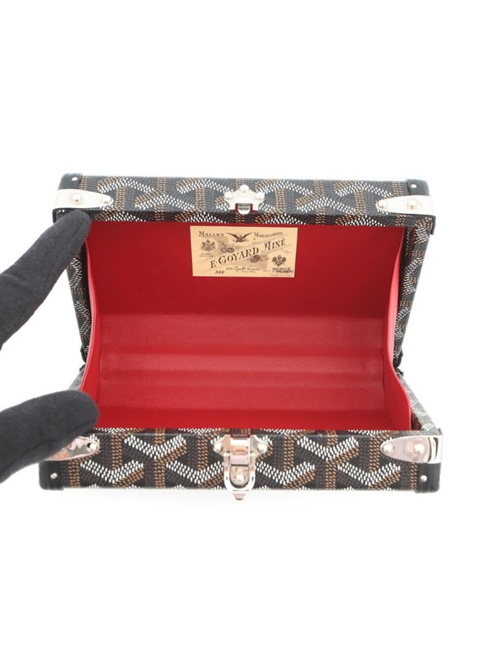 Goyard Shoulder Bag Minaudier Leather Black - Picture 6 of 10